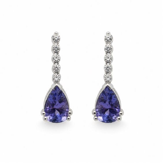 Ohrringe Moraglione Dame in Gold Tanzanite 0.77 Ct LNOBG027T - LNOBG027T
